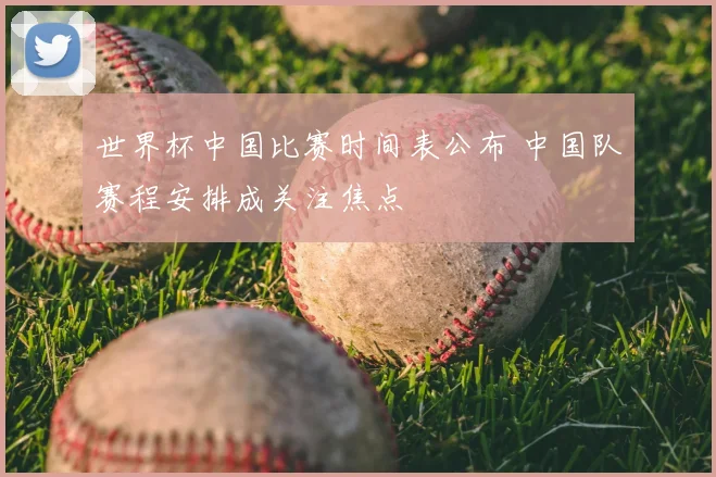 世界杯中国比赛时间表公布 中国队赛程安排成关注焦点